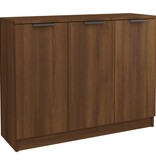 VidaXL Dressoir 90,5x30x70 cm bewerkt hout bruin eikenkleur