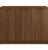 VidaXL Dressoir 90,5x30x70 cm bewerkt hout bruin eikenkleur