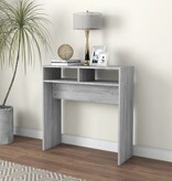 VidaXL Wandtafel 78x30x80 cm bewerkt hout grijs sonoma eikenkleurig