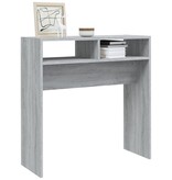 VidaXL Wandtafel 78x30x80 cm bewerkt hout grijs sonoma eikenkleurig
