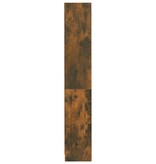 VidaXL Boekenkast 4-laags 80x24x142 cm bewerkt hout gerookt eikenkleur
