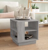 VidaXL Salontafel 40x40x43 cm bewerkt hout grijs sonoma eikenkleurig