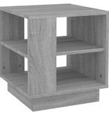 VidaXL Salontafel 40x40x43 cm bewerkt hout grijs sonoma eikenkleurig