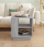 VidaXL Salontafel 40x40x43 cm bewerkt hout grijs sonoma eikenkleurig