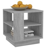 VidaXL Salontafel 40x40x43 cm bewerkt hout grijs sonoma eikenkleurig