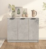 VidaXL Dressoir 90,5x30x70 cm bewerkt hout betongrijs