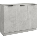 VidaXL Dressoir 90,5x30x70 cm bewerkt hout betongrijs
