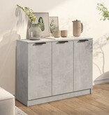 VidaXL Dressoir 90,5x30x70 cm bewerkt hout betongrijs