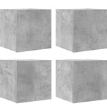 VidaXL Tv-wandmeubelen 4 st 30,5x30x30 cm betongrijs