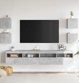 VidaXL Tv-wandmeubelen 4 st 30,5x30x30 cm betongrijs