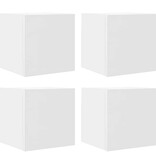 VidaXL Tv-wandmeubelen 4 st 30,5x30x30 cm wit