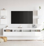VidaXL Tv-wandmeubelen 4 st 30,5x30x30 cm wit