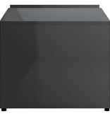 VidaXL Salontafel 90x45x35 cm bewerkt hout hoogglans grijs