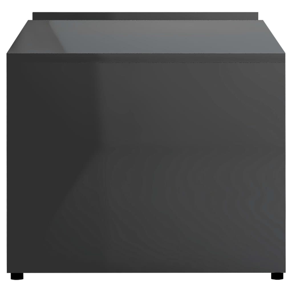 VidaXL Salontafel 90x45x35 cm bewerkt hout hoogglans grijs