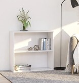 VidaXL Boekenkast 80x30x76,5 cm bewerkt hout wit
