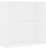 VidaXL Boekenkast 80x30x76,5 cm bewerkt hout wit