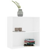 VidaXL Boekenkast 80x30x76,5 cm bewerkt hout wit