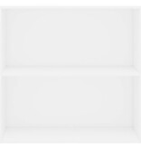 VidaXL Boekenkast 80x30x76,5 cm bewerkt hout wit