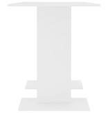 VidaXL Eettafel 110x60x75 cm bewerkt hout wit