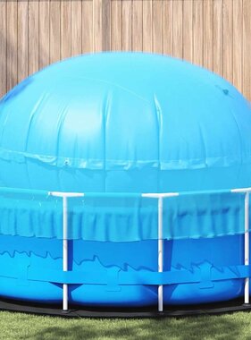 VidaXL Poolkussen voor bovengrond zwembad Blauw Ø 400 cm PVC