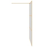 VidaXL Inloop Douche Wand Goud 140 x 195 cm gehard glas