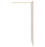 VidaXL Inloop Douche Wand Goud 115 x 195 cm gehard glas