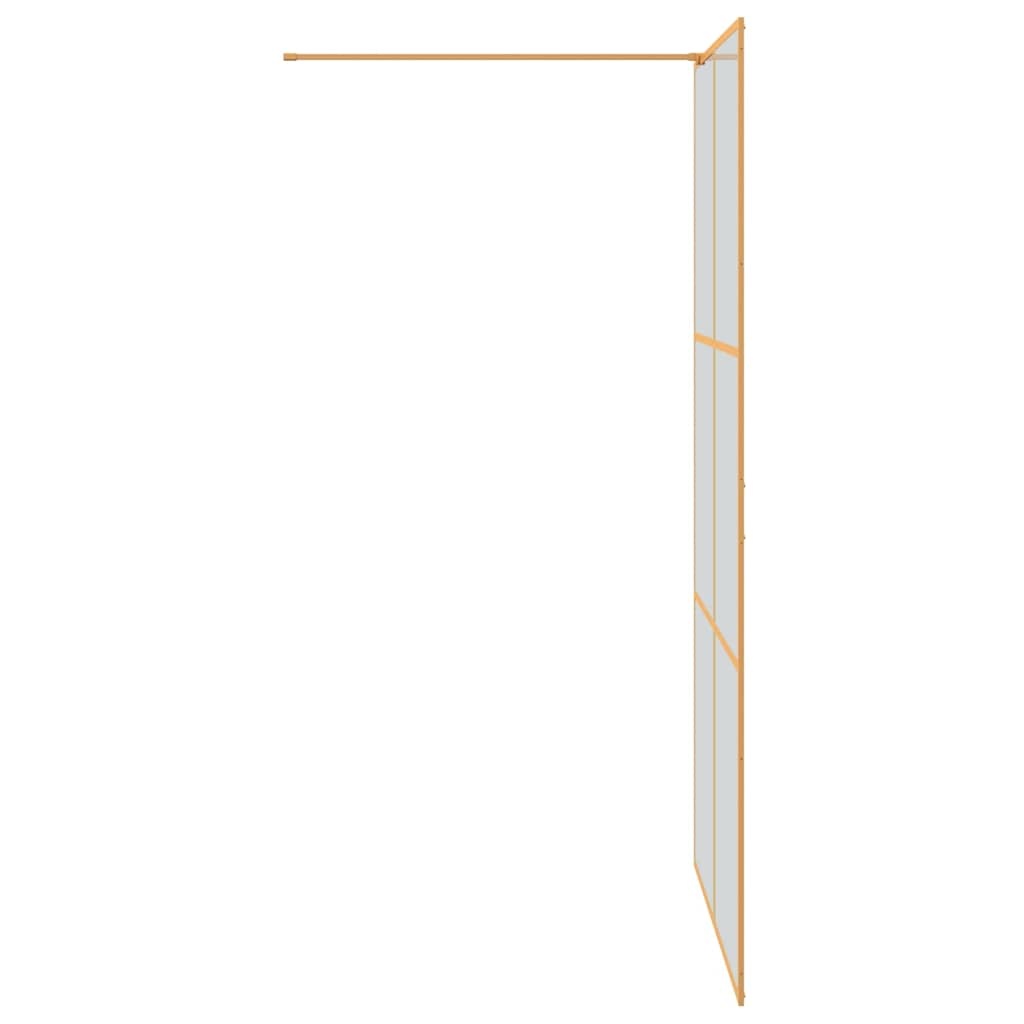 VidaXL Inloop Douche Wand Goud 115 x 195 cm gehard glas