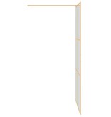 VidaXL Inloop Douche Wand Goud 100 x 195 cm gehard glas