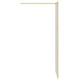VidaXL Inloop Douche Wand Goud 80 x 195 cm gehard glas