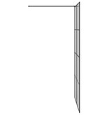VidaXL Inloop Douche Wand Zwart 115 x 195 cm gehard glas