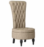 VidaXL Slipper Stoel Lichtgrijs 56,5 x 70 x 110 cm Nep Suede Leer