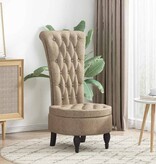 VidaXL Slipper Stoel Lichtgrijs 56,5 x 70 x 110 cm Nep Suede Leer