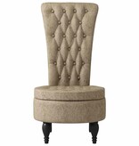 VidaXL Slipper Stoel Lichtgrijs 56,5 x 70 x 110 cm Nep Suede Leer