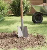 VidaXL Schep Hoofd Zilver 43 x 17 cm Gepoedercoat staal