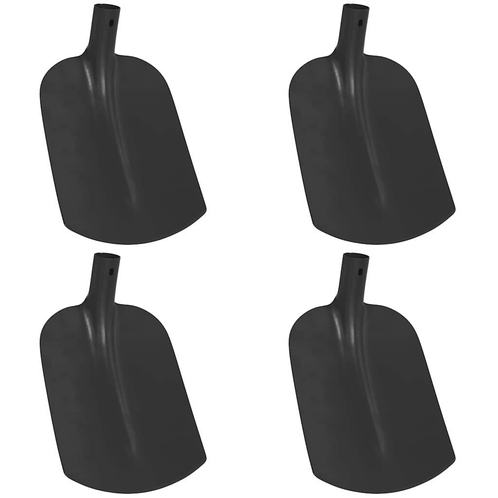 VidaXL Schep Hoofd 4 pcs Zwart 34,5 x 24 cm Gepoedercoat staal