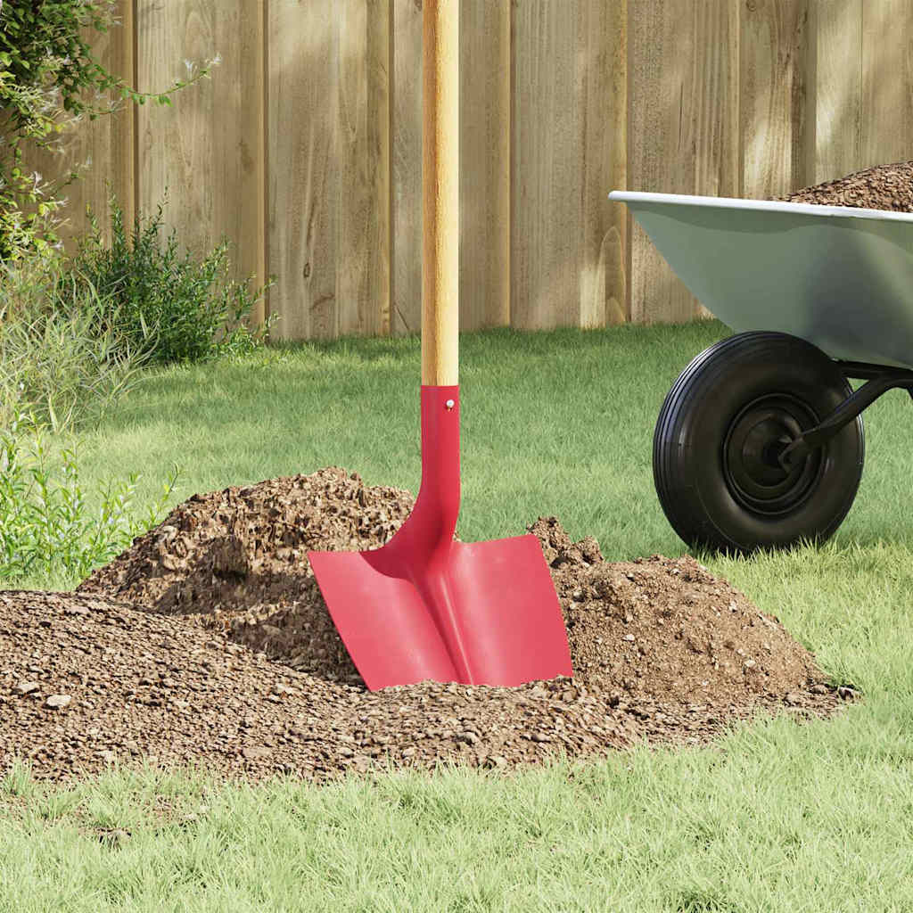 VidaXL Schep Hoofd 4 pcs Rood 39,5 x 27,5 cm Gepoedercoat staal