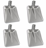VidaXL Schep Hoofd 4 pcs Zilver 45 x 38 cm Aluminium