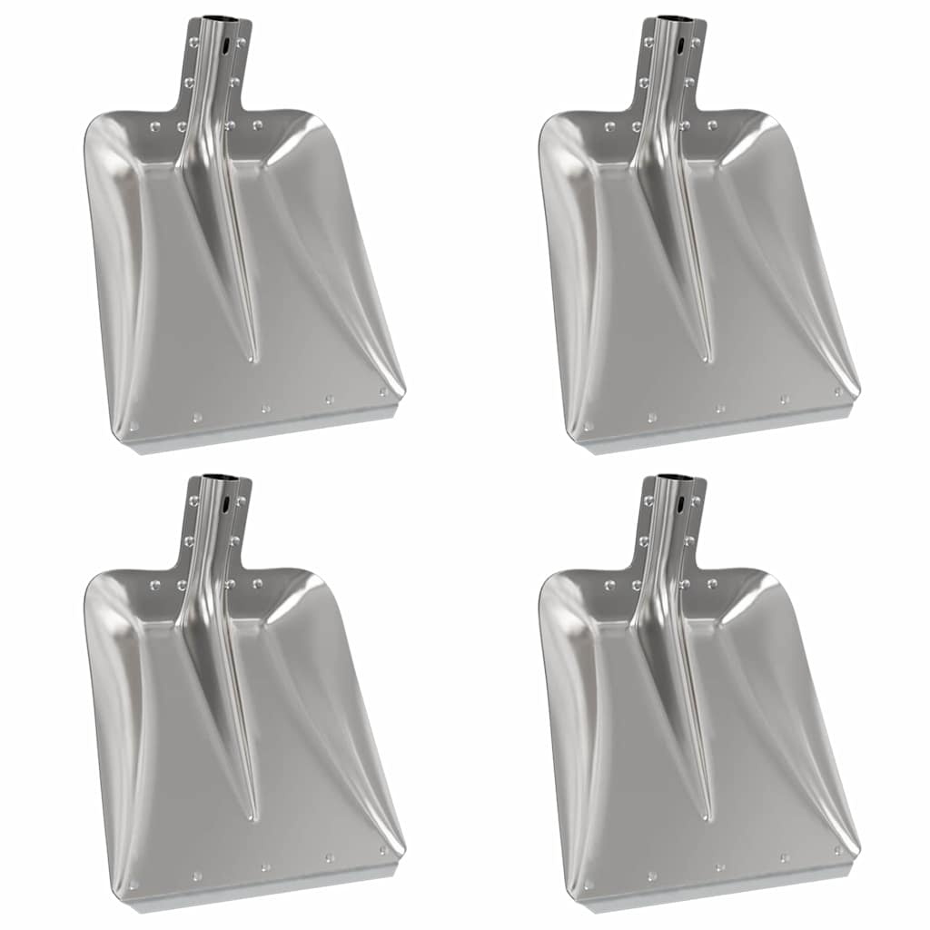 VidaXL Schep Hoofd 4 pcs Zilver 45 x 38 cm Aluminium