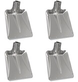 VidaXL Schep Hoofd 4 pcs Zilver 41,5 x 32,5 cm Aluminium