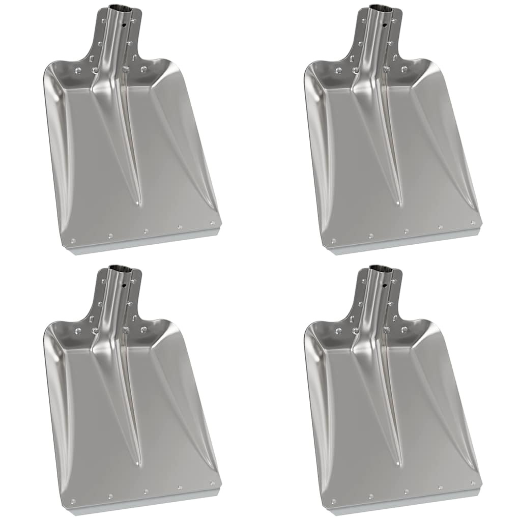 VidaXL Schep Hoofd 4 pcs Zilver 41,5 x 32,5 cm Aluminium