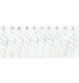 VidaXL Kerst Spiralvorm Bal 40 pcs Wit Kunststof