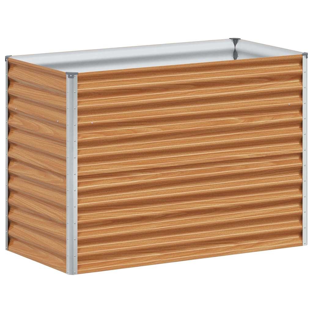 VidaXL Verhoogde plantenbak 98 x 50 x 68 cm Gegalvaniseerd staal