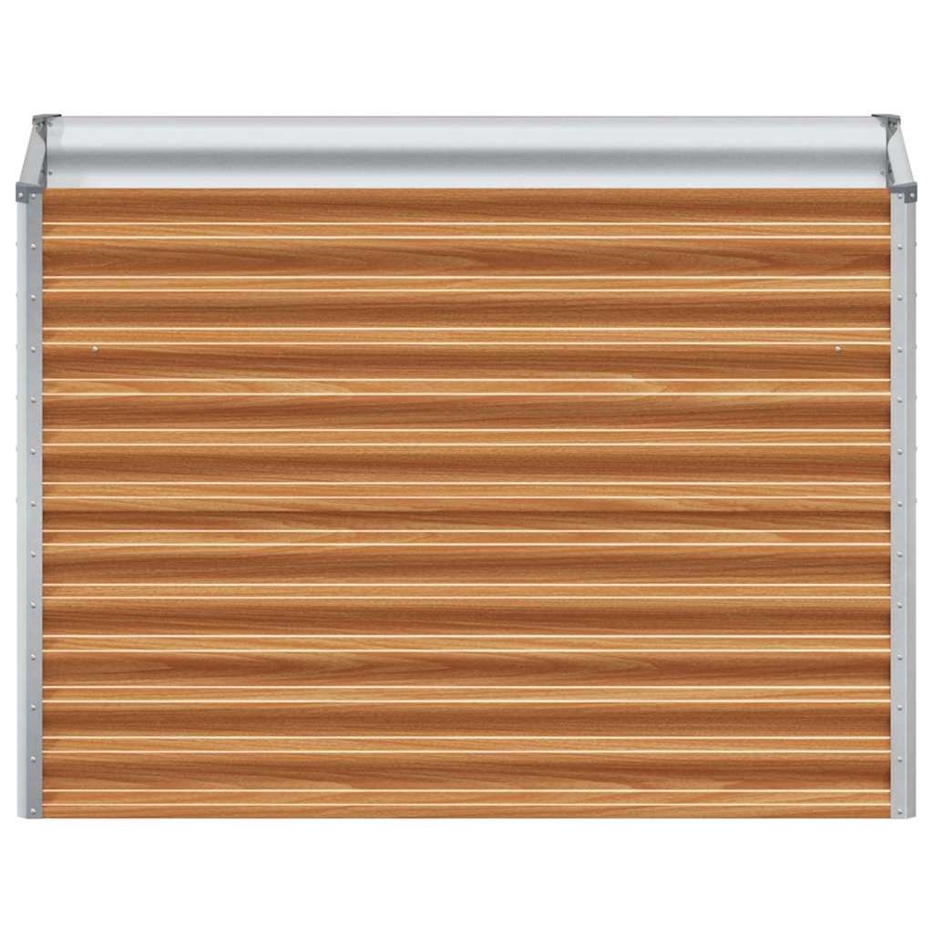 VidaXL Verhoogde plantenbak 98 x 50 x 68 cm Gegalvaniseerd staal