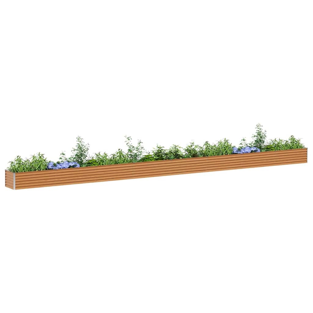 VidaXL Verhoogde plantenbak 775 x 50 x 36 cm Gegalvaniseerd staal