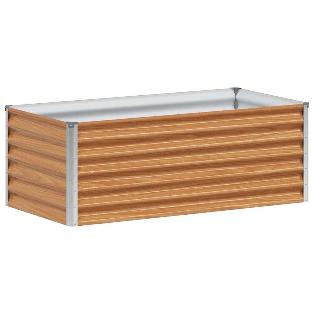 VidaXL Verhoogde plantenbak 98 x 50 x 36 cm Gegalvaniseerd staal