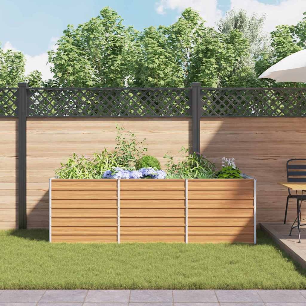 VidaXL Verhoogde plantenbak Licht Bruin 240 x 80 x 77 cm