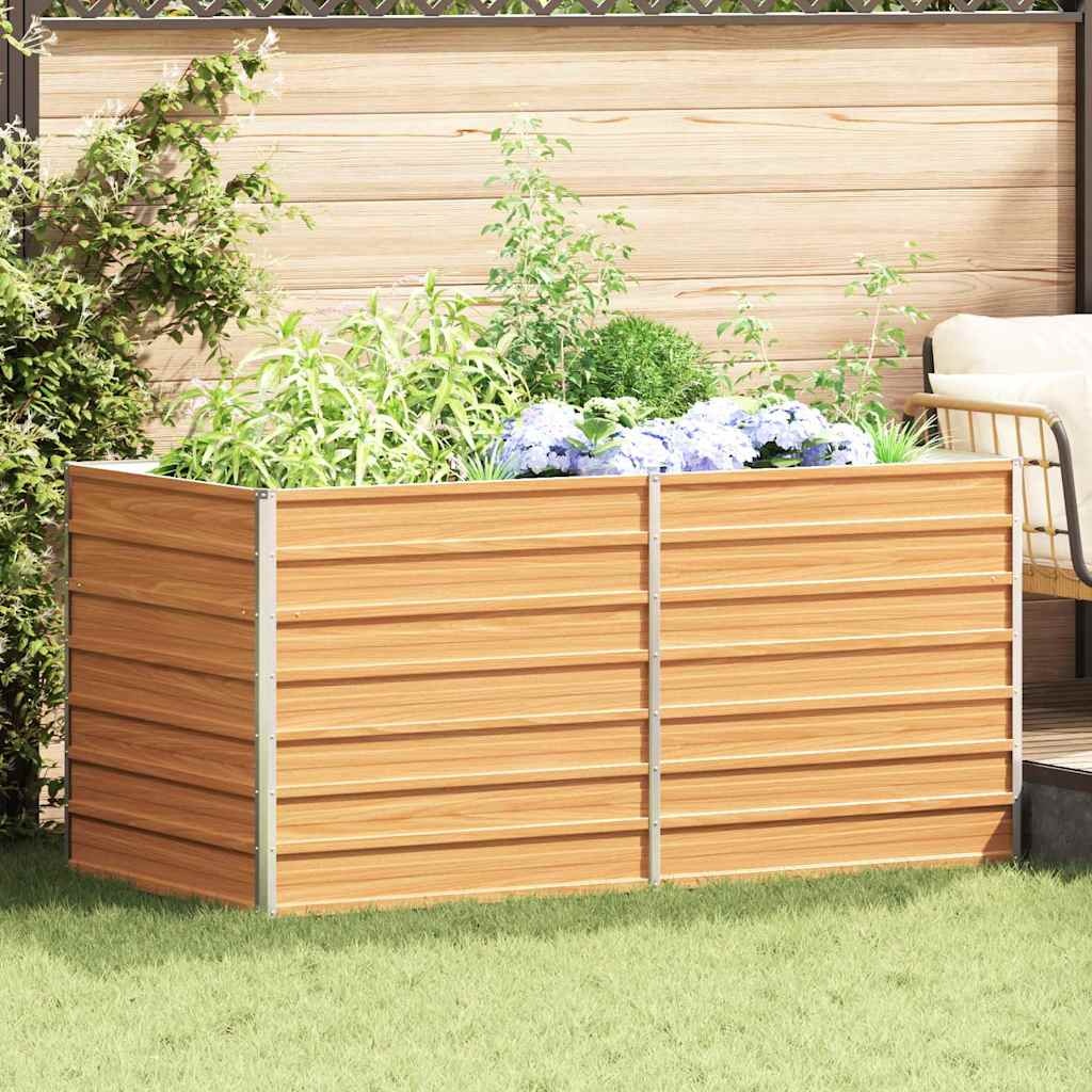 VidaXL Verhoogde plantenbak Licht Bruin 160 x 80 x 77 cm