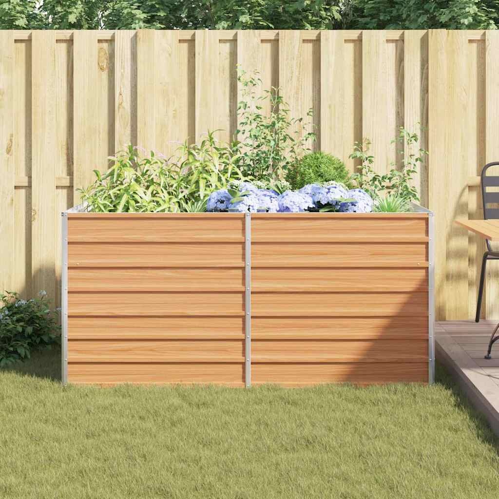 VidaXL Verhoogde plantenbak Licht Bruin 160 x 80 x 77 cm