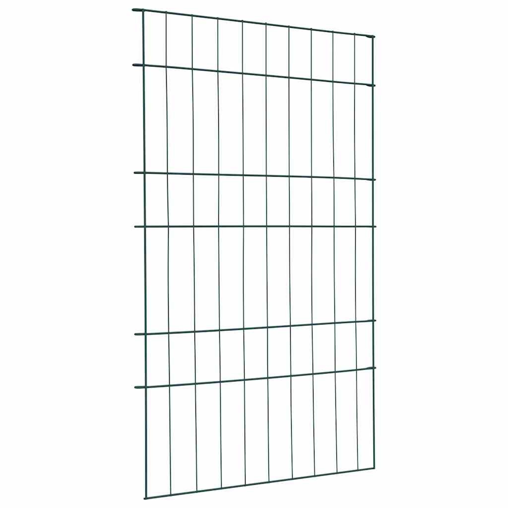 VidaXL Vijverhekken Set 8 pcs Groen 50 x 80 cm Staal