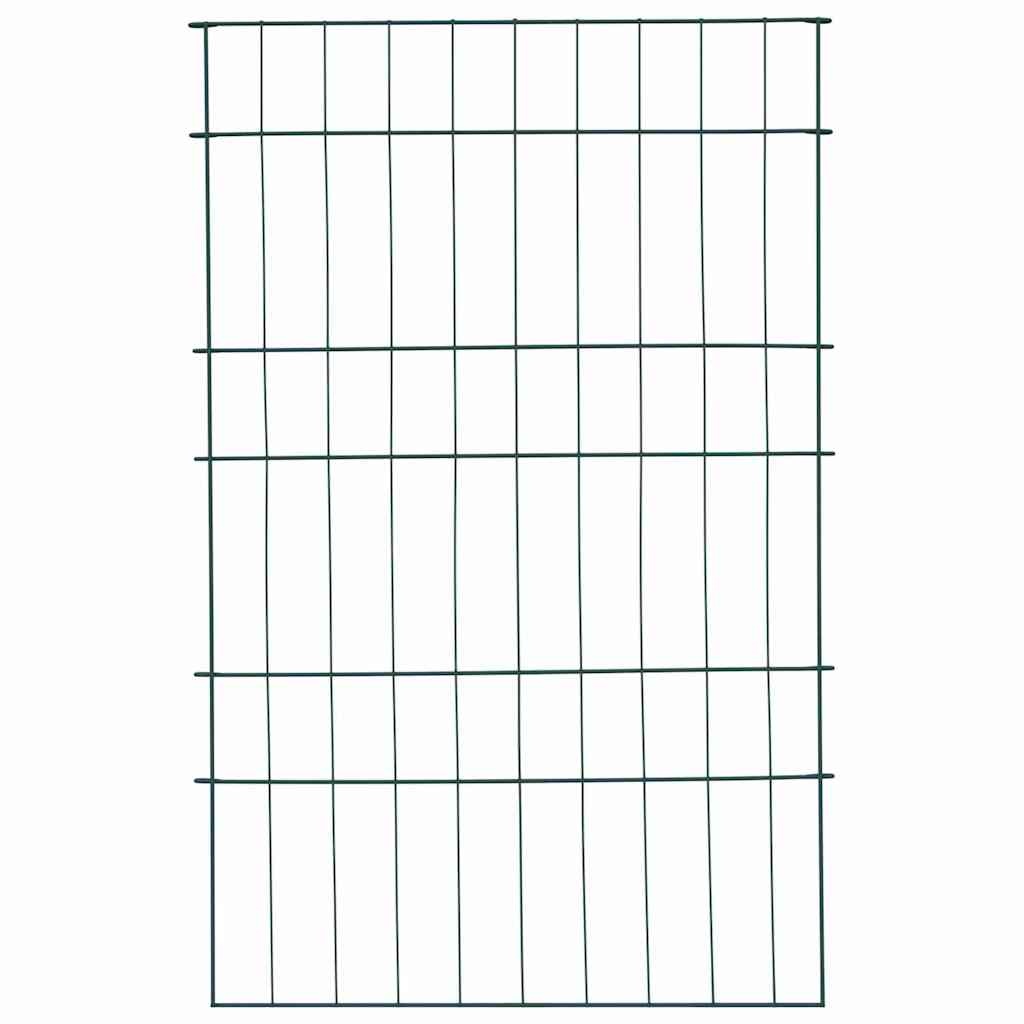 VidaXL Vijverhekken Set 8 pcs Groen 50 x 80 cm Staal